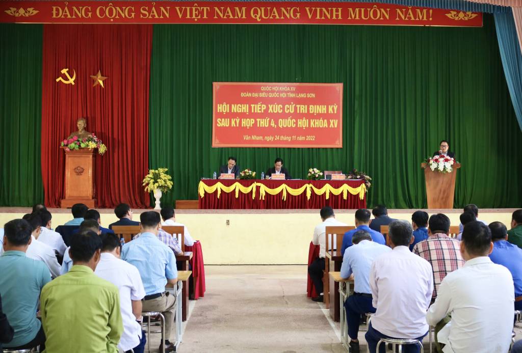 Đoàn đại biểu Quốc hội tỉnh tiếp xúc cử tri sau kỳ họp thứ 4, Quốc hội khóa XV tại huyện Hữu Lũng