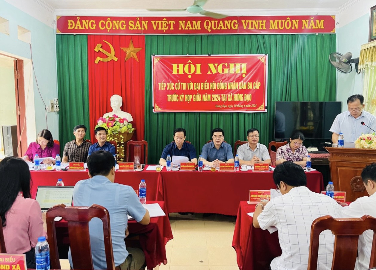 Kết quả hoạt động tiếp xúc cử tri của đại biểu HĐND tỉnh trước kỳ họp thường lệ giữa năm 2024 HĐND tỉnh