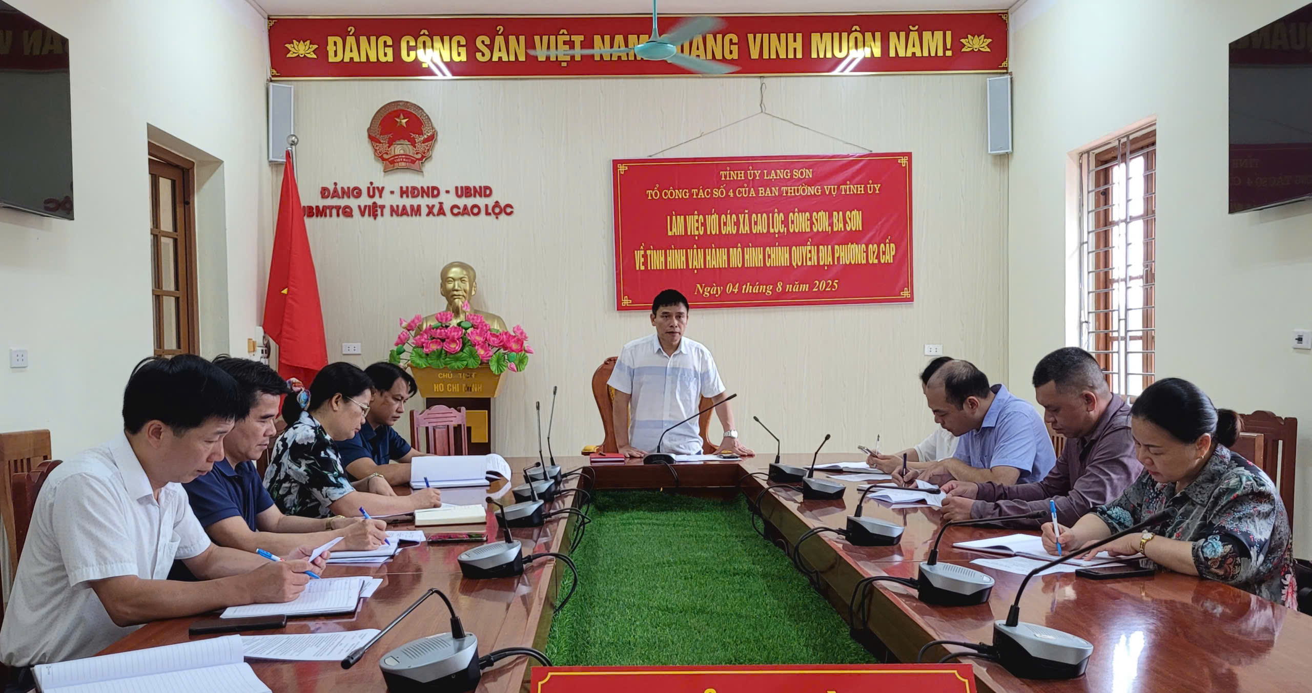 Ban Dân tộc HĐND tỉnh khảo sát tình hình phòng, chống bệnh Dịch tả lợn Châu Phi tại xã Cao Lộc