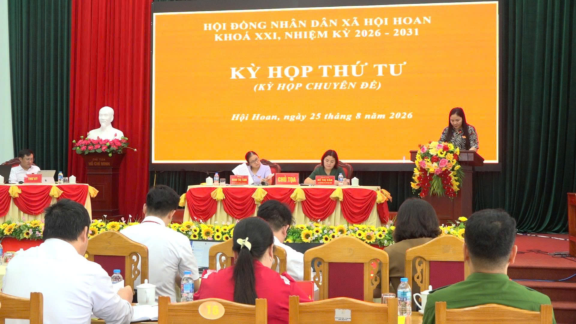 Hội đồng nhân dân xã Hội Hoan tổ chức Kỳ họp thứ tư (kỳ họp chuyên đề), khóa XXI, nhiệm kỳ 2026 – 2031   