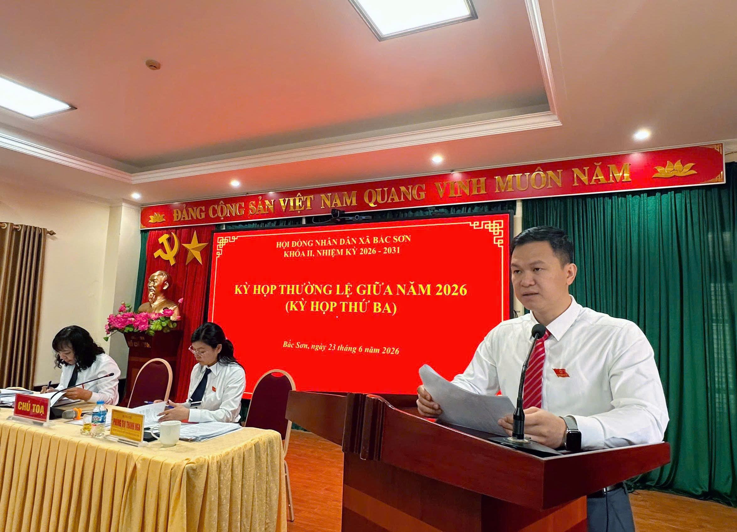 HĐND xã Bắc Sơn tổ chức kỳ họp thường lệ giữa năm 2026