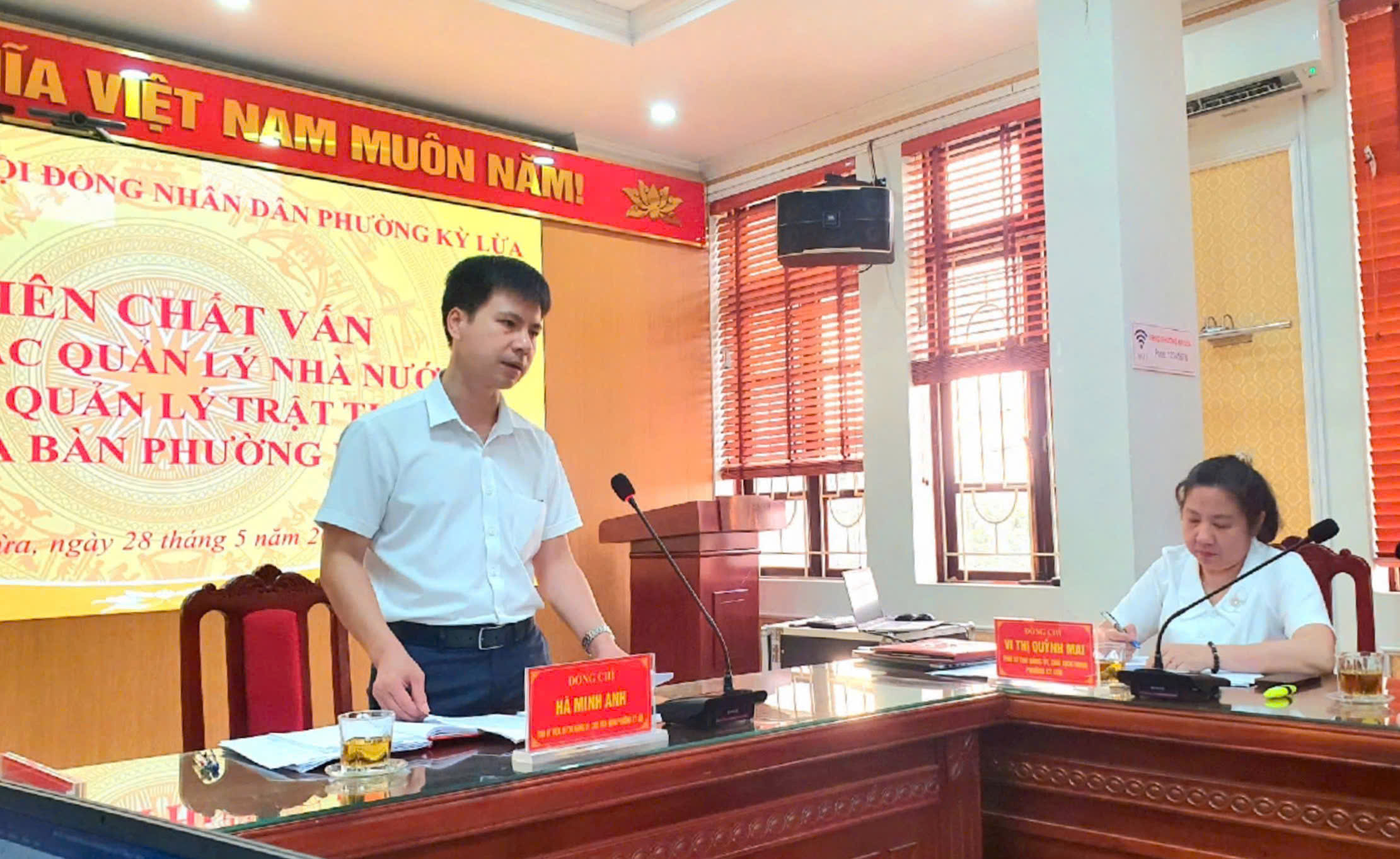 Thường trực HĐND phường Kỳ Lừa tổ chức phiên chất vấn về công tác quản lý nhà nước về đất đai, quản lý trật tự đô thị