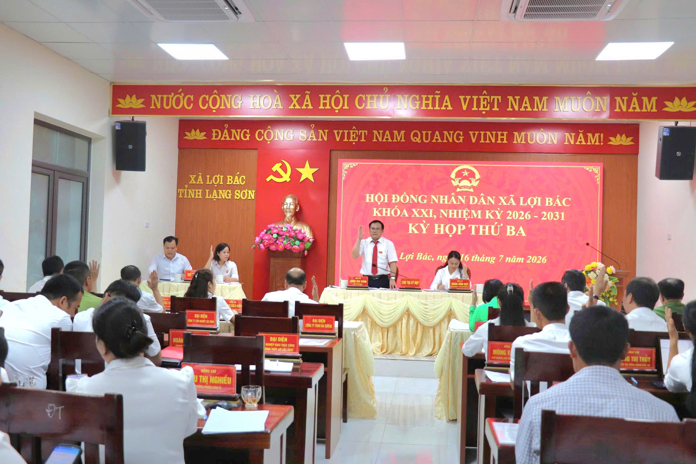 HĐND xã Lợi Bác tổ chức kỳ họp thứ ba (kỳ họp thường lệ giữa năm 2026)