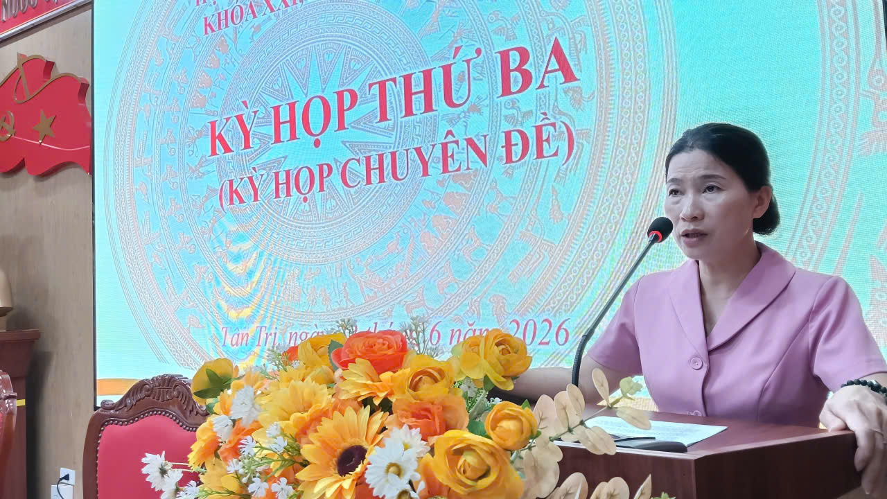 HĐND xã Tân Tri tổ chức kỳ họp thứ ba (kỳ họp chuyên đề)