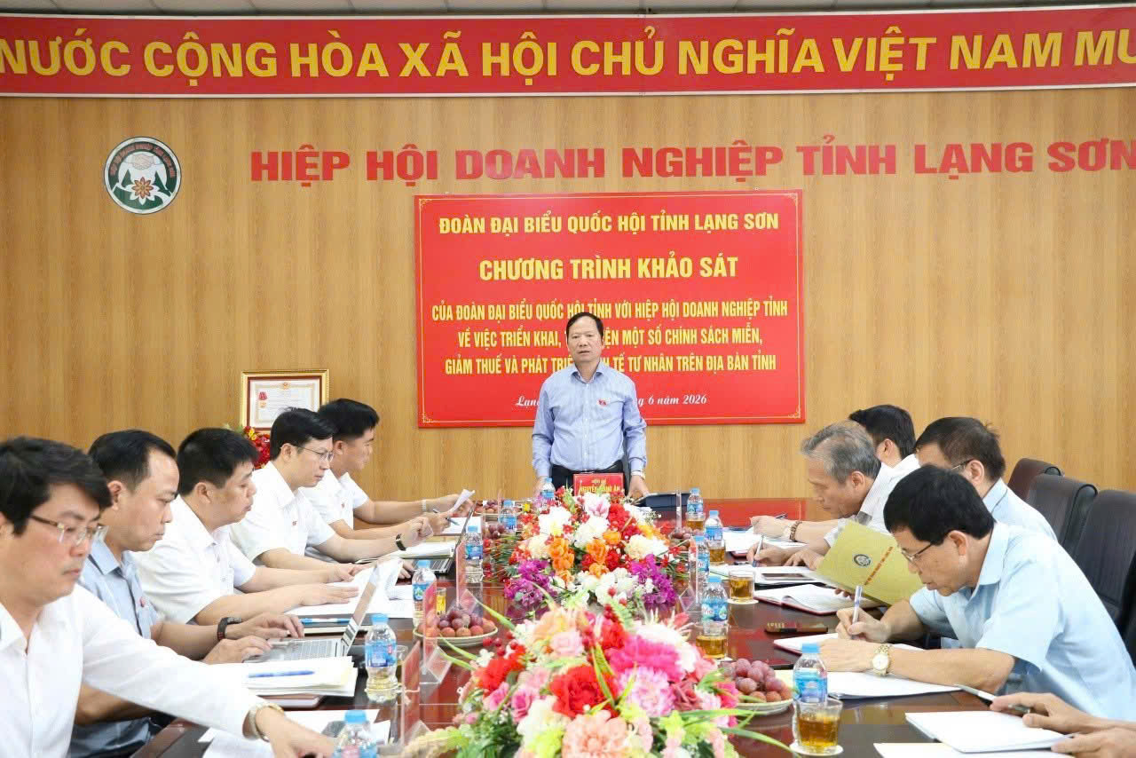 Đoàn đại biểu Quốc hội tỉnh khảo sát việc thực hiện chính sách thuế tại Thuế cơ sở 5 và Hiệp hội Doanh nghiệp tỉnh
